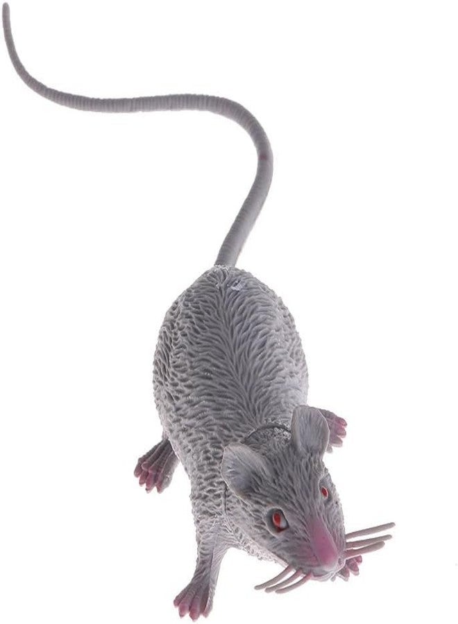 WinldMonmo Gray Realistic Plastic Halloween Rat Toy - Lifelike Fake Mouse for Pranks, Spooky Decorations, and Creepy Party Props - Perfect for Halloween, April Fool's Day, and Trick Decorations - Image 4